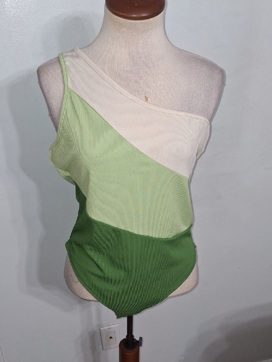 SHEIN Tops - SHEIN/ Asymetrical Bodysuit- W Sz 12